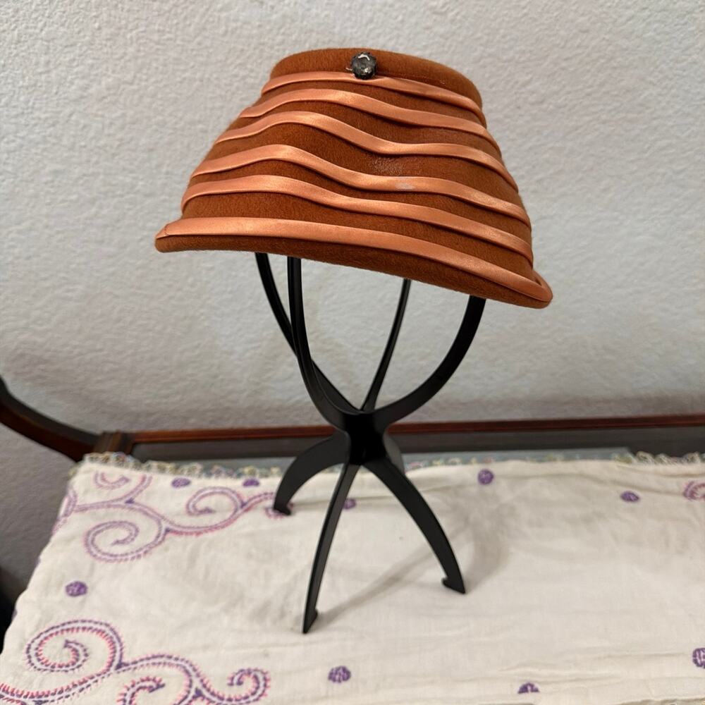 Vintage Glenover henry Pollak wool hats Burnt Orange